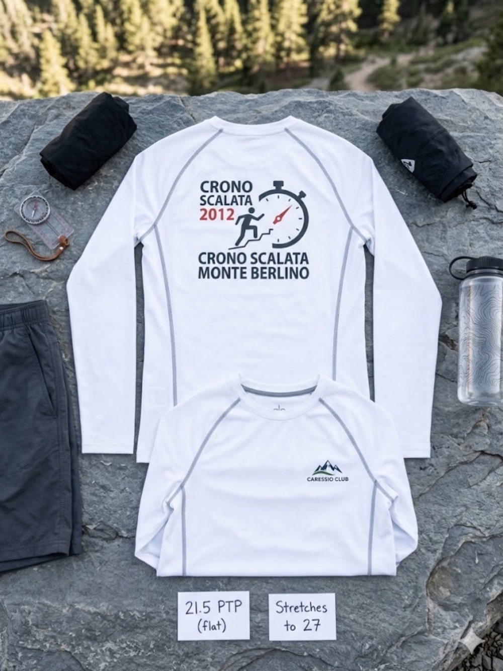 Alo "CoolFit" Long Sleeve Performance Shirt – Cronoscalata 2012 - Unisex